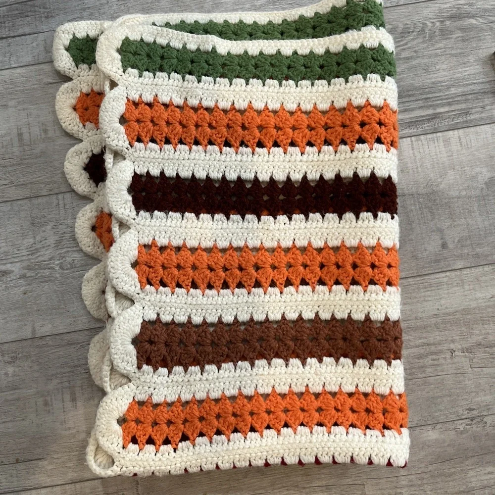 Handmade Crochet Granny Blanket Afghan Couch Throw 56x42